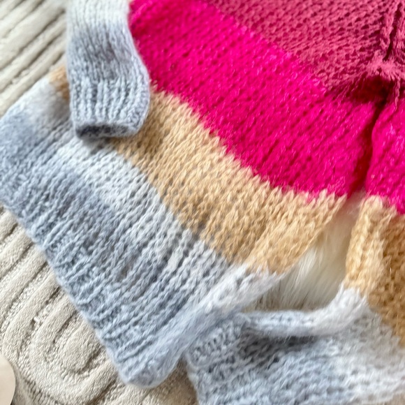 Maiami Colorblock Mohair Big Sweater - Picture 3 of 9